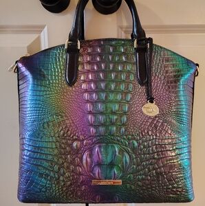 New Brahmin Multi Labyrinth Large Duxbury Satchel
